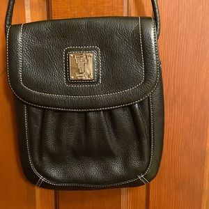 Gorgeous black leather Tignanello crossbody.